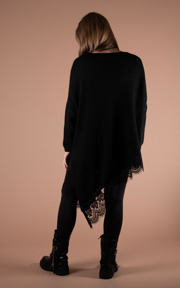Laurel Asymmetric Jumper | Black