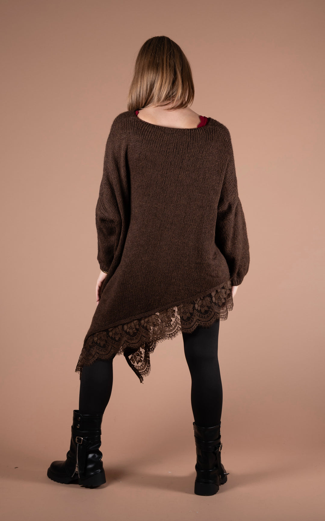 Laurel Asymmetric Jumper | Chocolate