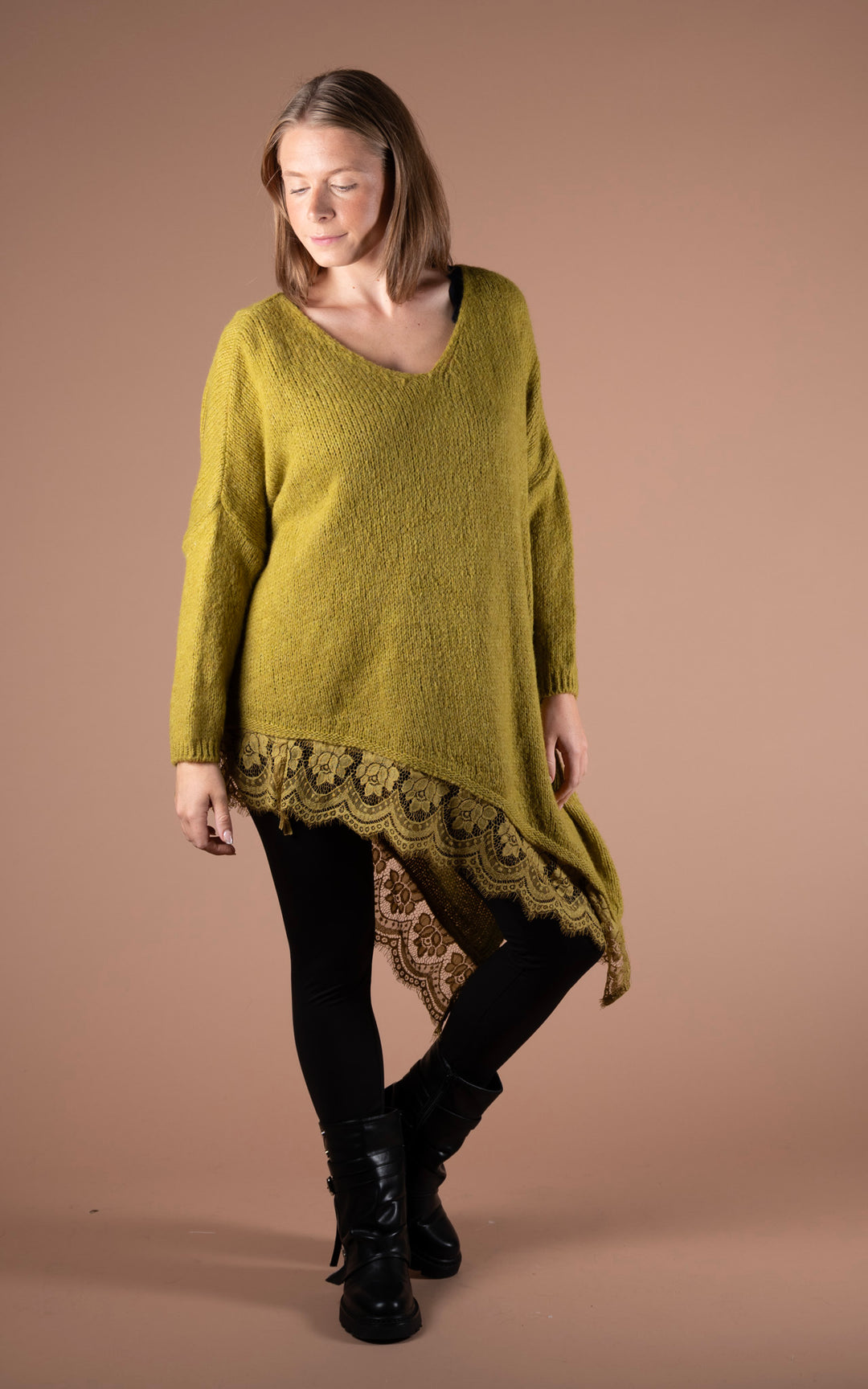 Laurel Asymmetric Jumper | Moss