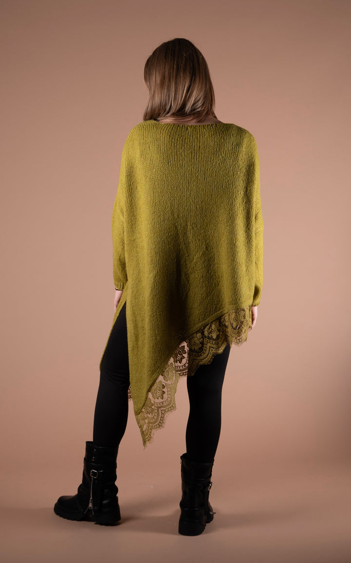 Laurel Asymmetric Jumper | Moss