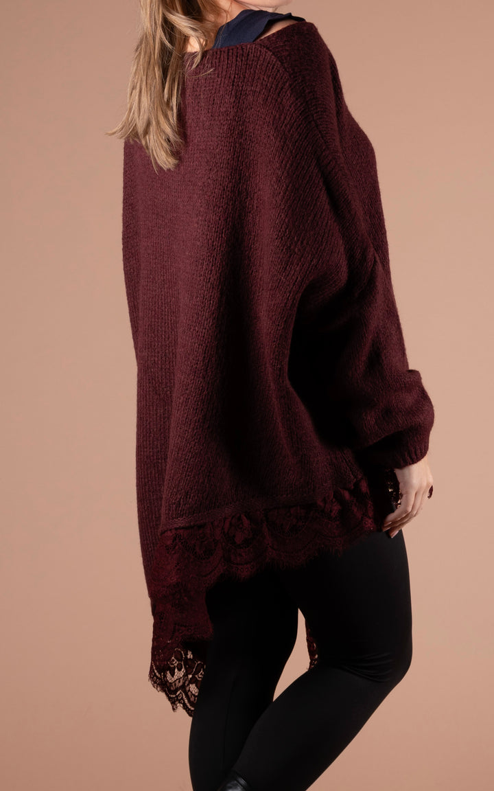 Laurel Asymmetric Jumper | Plum