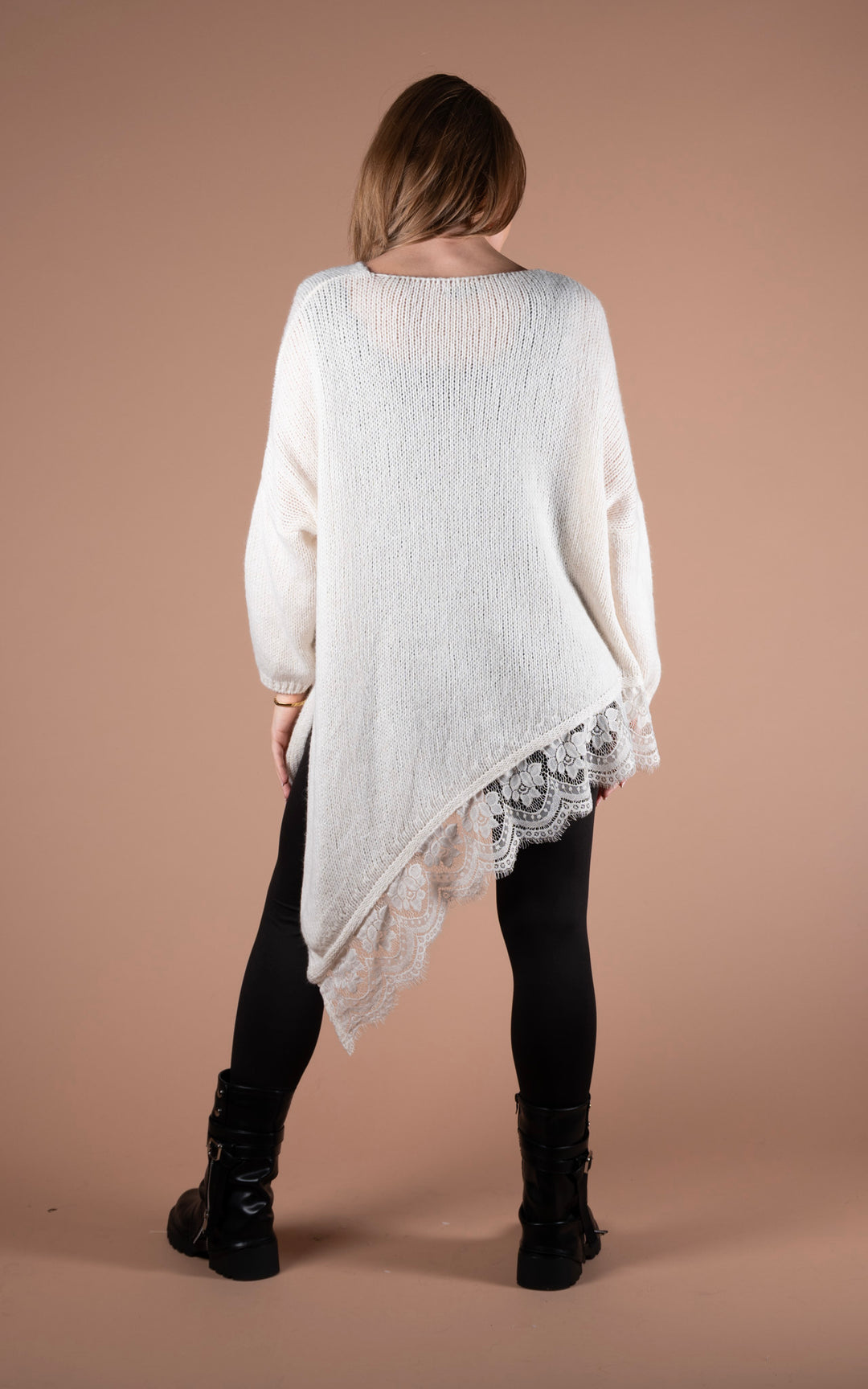 Laurel Asymmetric Jumper | White