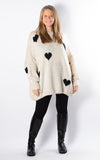 Layla Heart Jumper | Beige