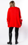 Layla Heart Jumper | Red