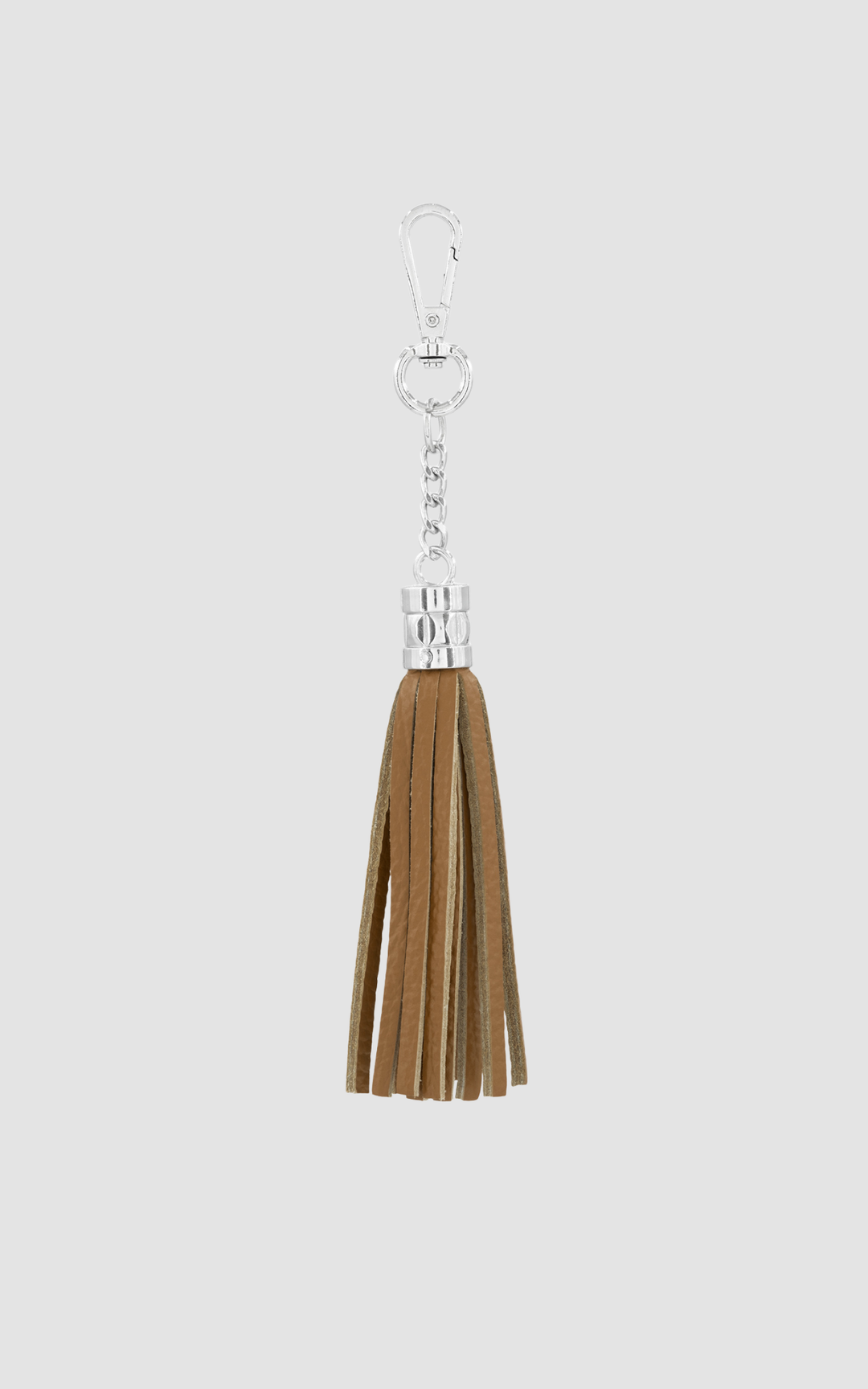 Leather Accessories | Tassel Key Chain | Tan