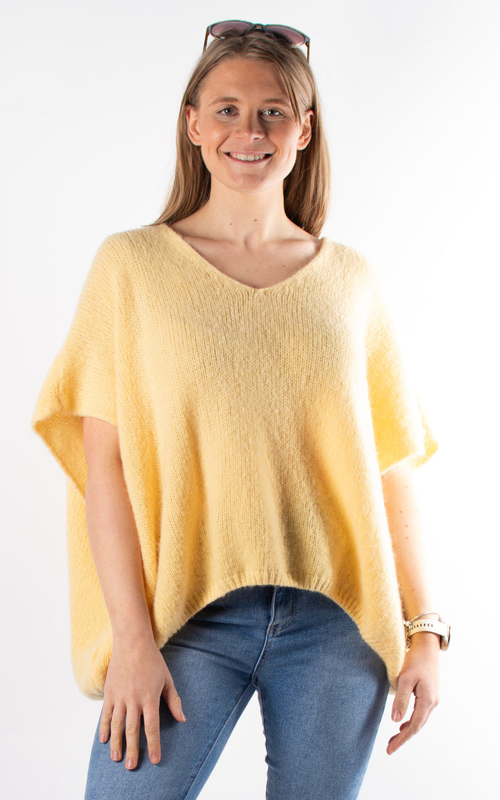 Leonie V-neck Jumper | Yellow