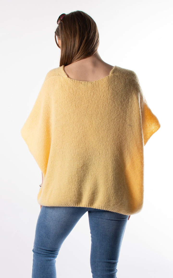 Leonie V-neck Jumper | Yellow