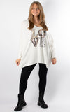 Leopard Love Top | Winter White