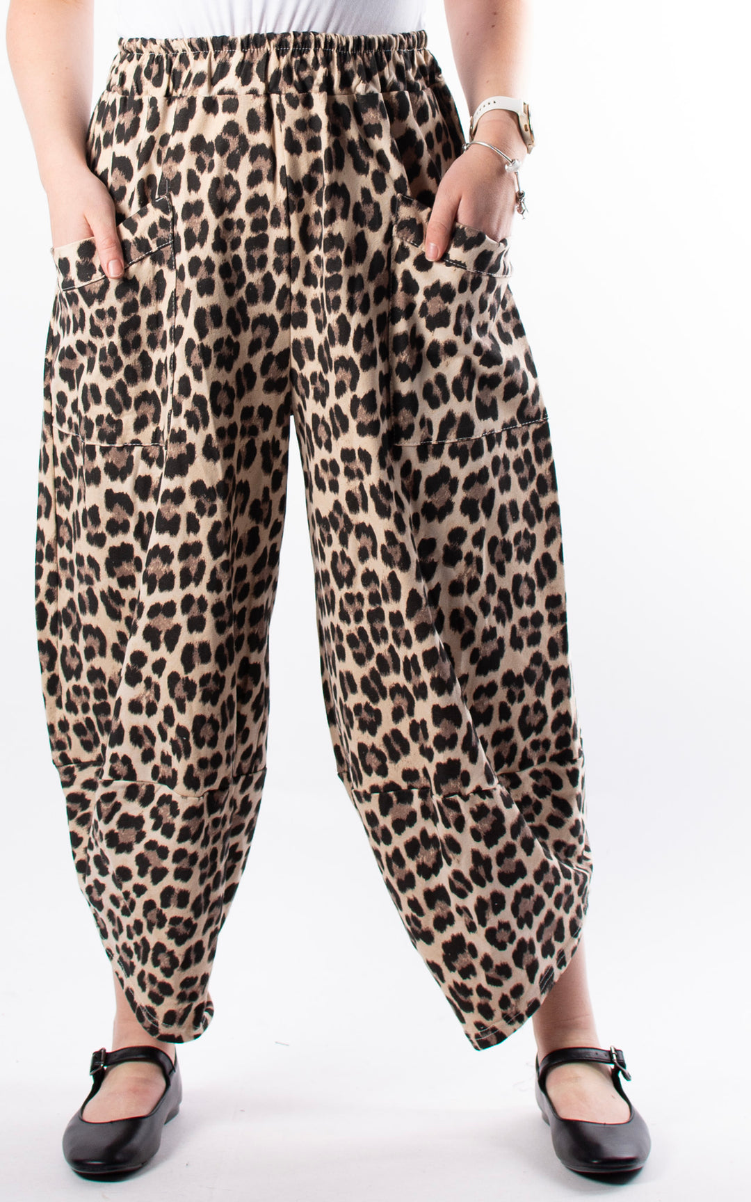 Leopard Pocket Pants | Barrel Leg