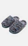 Leopard Print Slippers | Blue