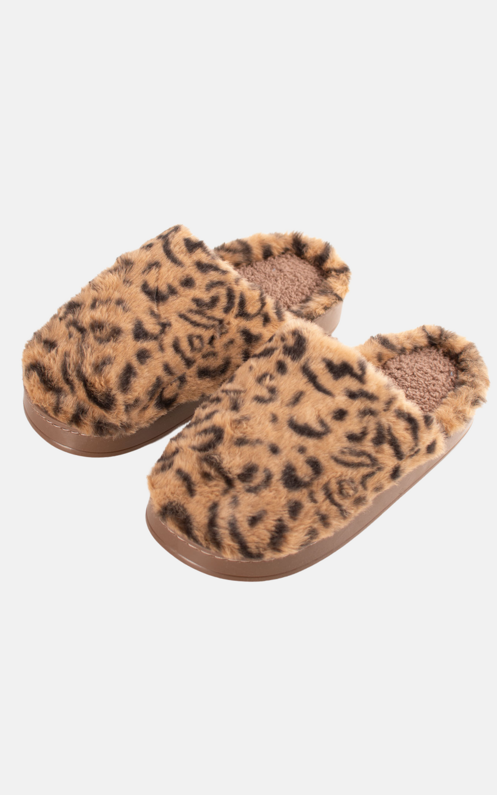 Leopard Print Slippers | Coffee