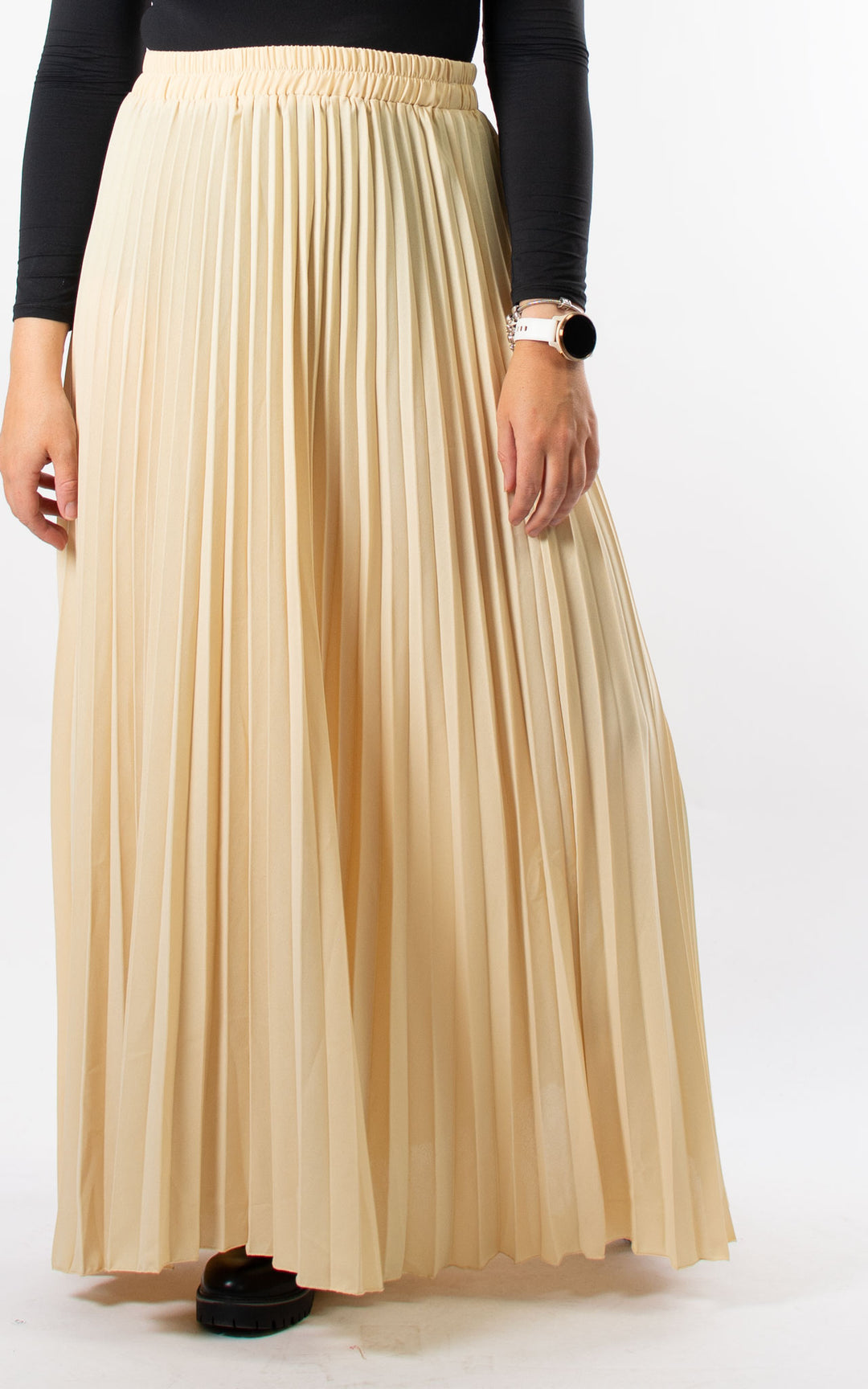 Lily Pleated Skirt | Cream