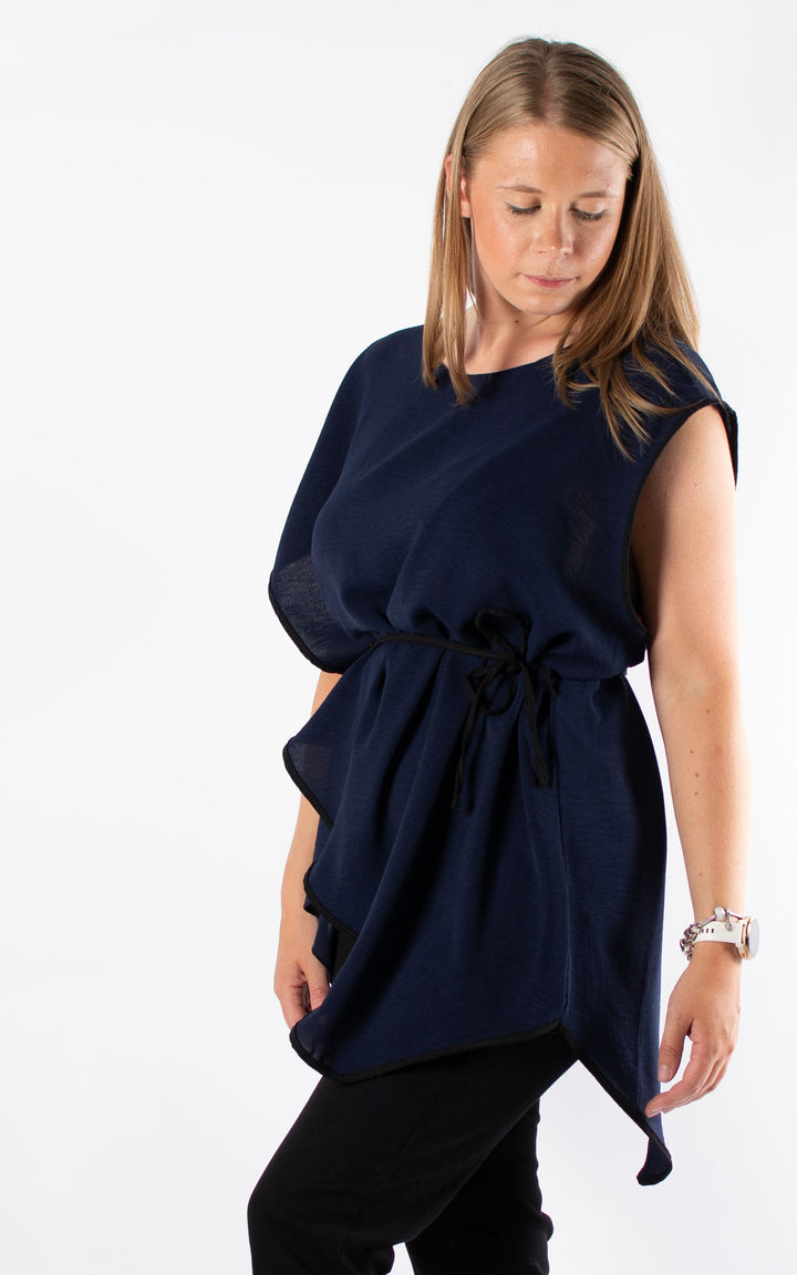 Lindsey Wrap Top | Navy