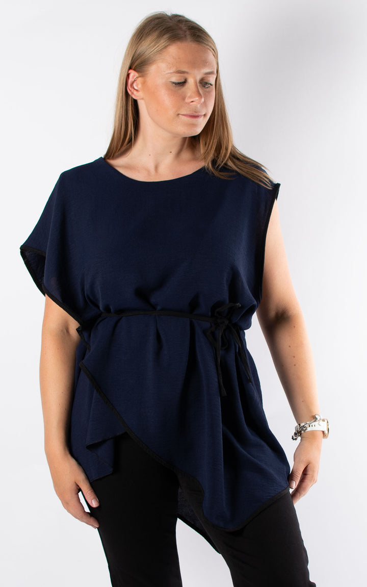 Lindsey Wrap Top | Navy