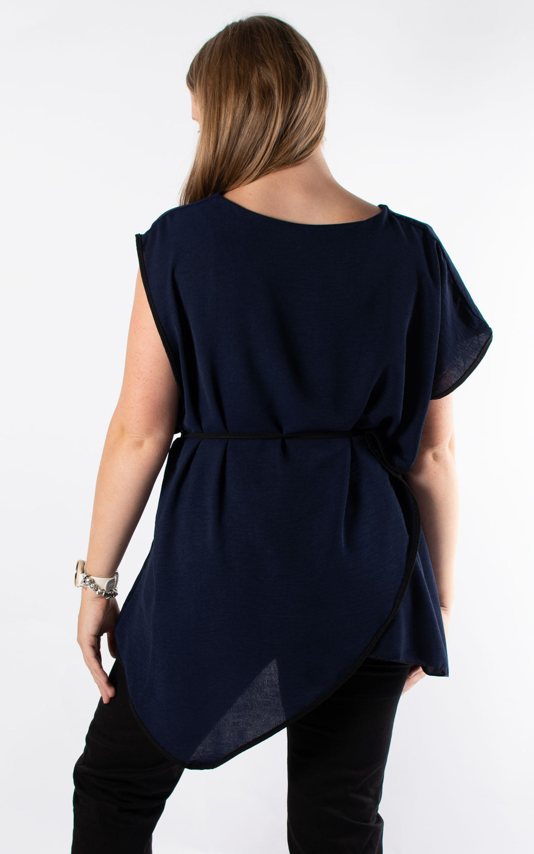 Lindsey Wrap Top | Navy