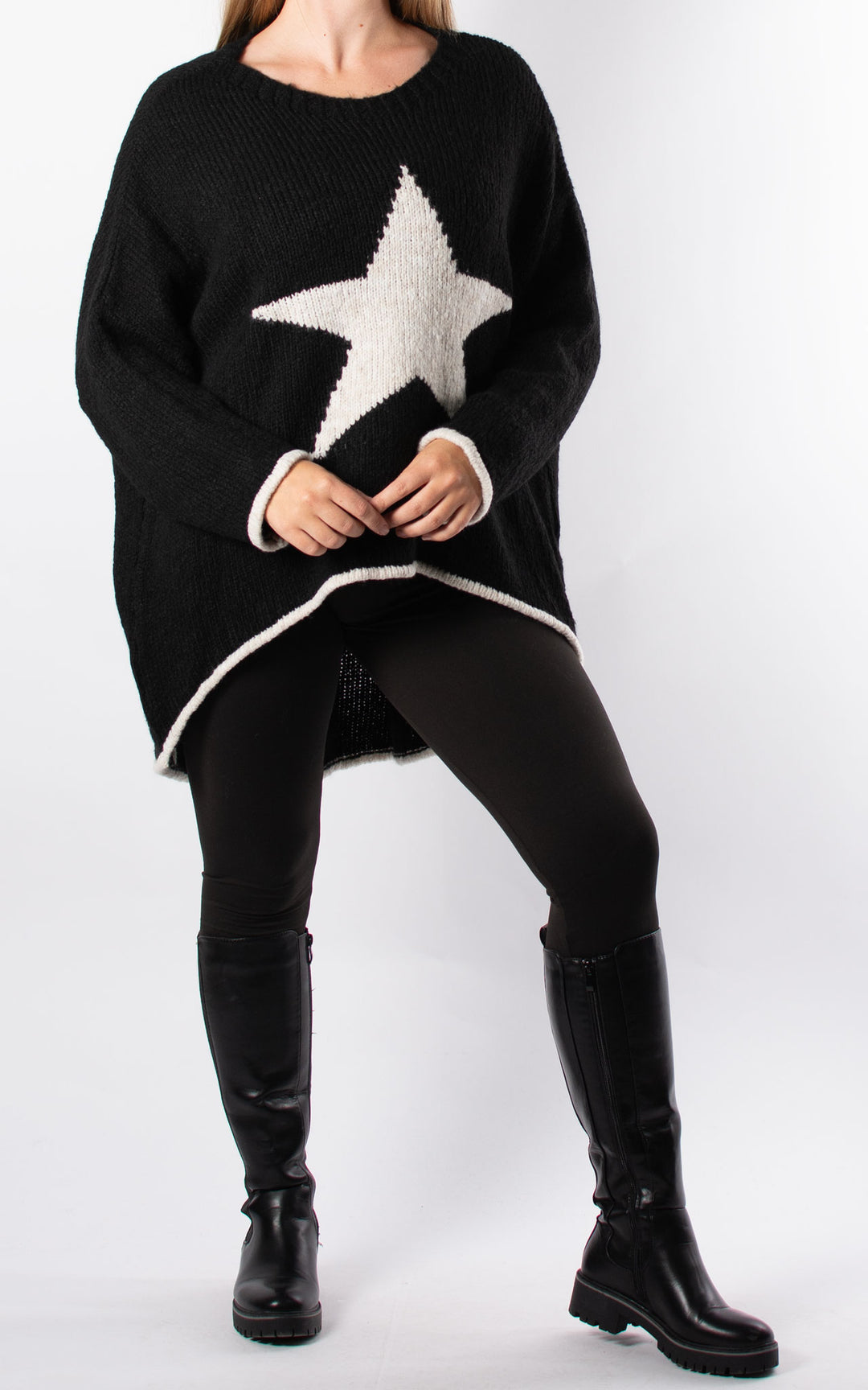 Lisa Star Knit | Black
