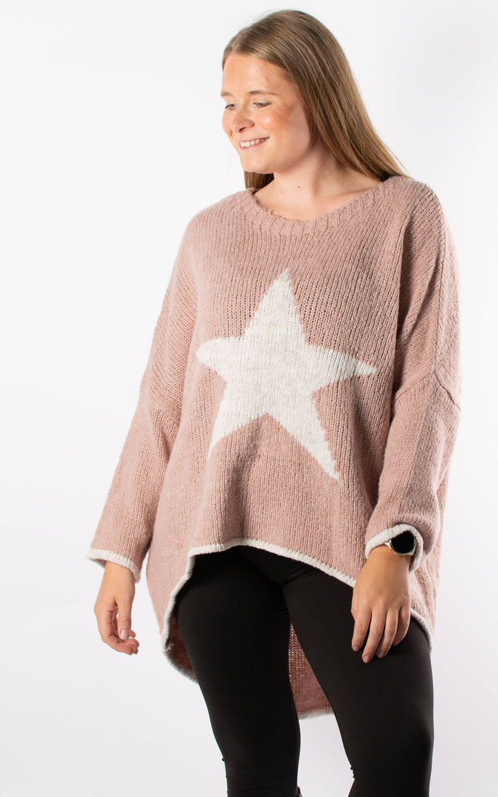 Lisa Star Knit | Pink
