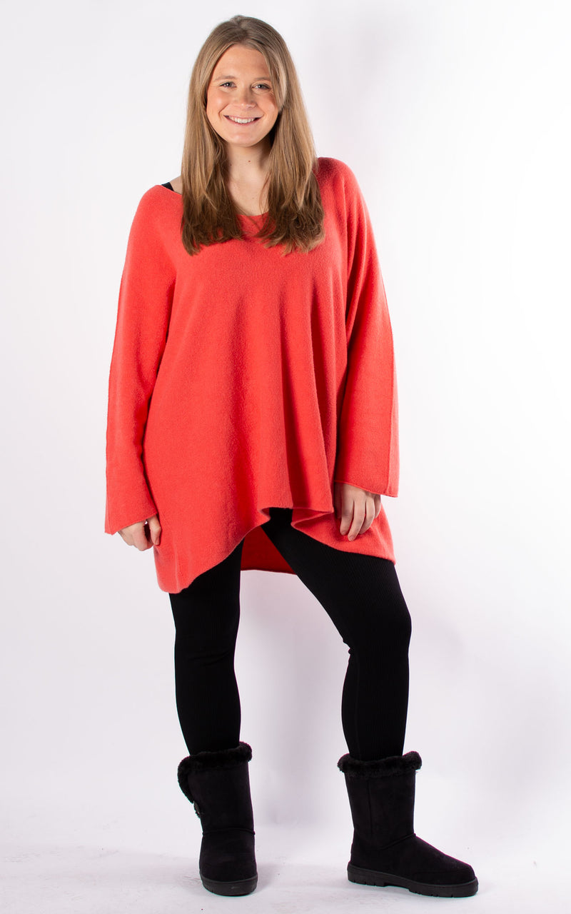 Liv Soft Touch Jumper |  Coral