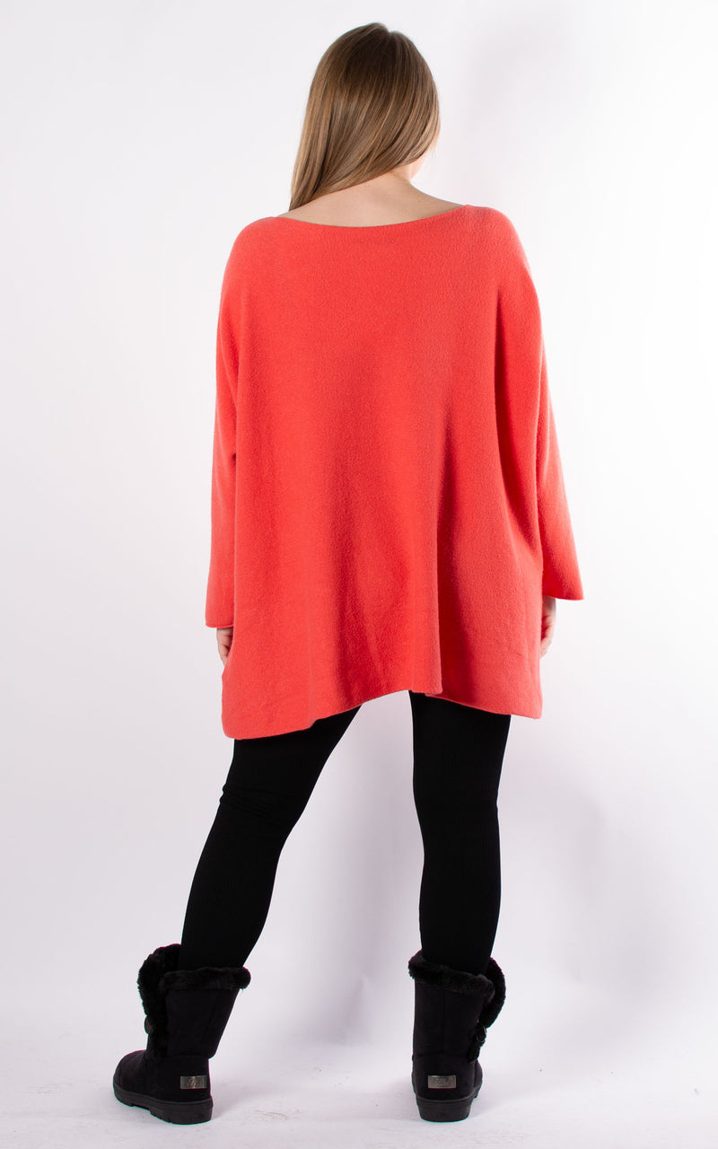 Liv Soft Touch Jumper |  Coral