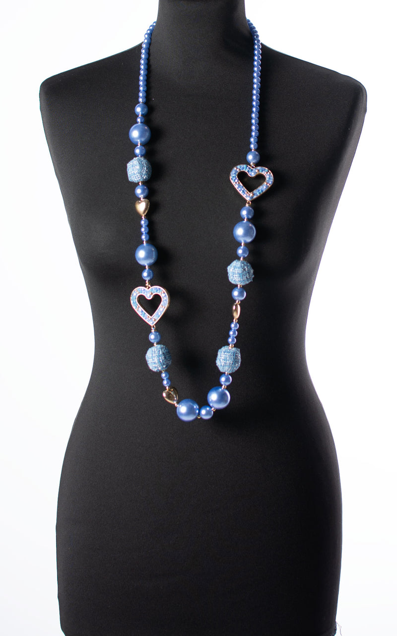 Lola Necklace | Pearl Blue