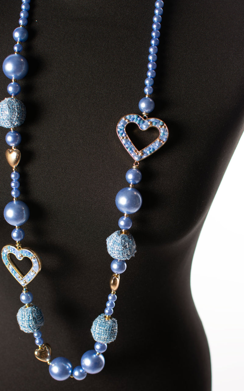 Lola Necklace | Pearl Blue