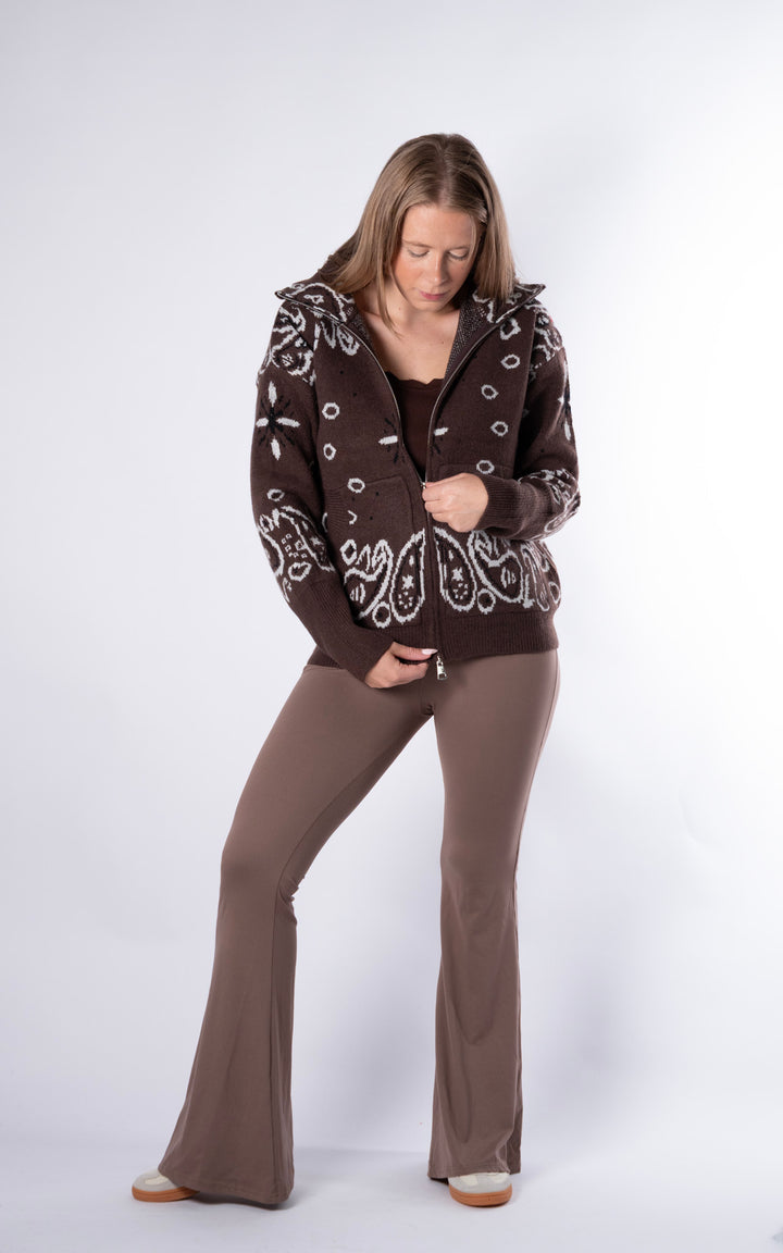 Lorna Paisley Jacket | Chocolate