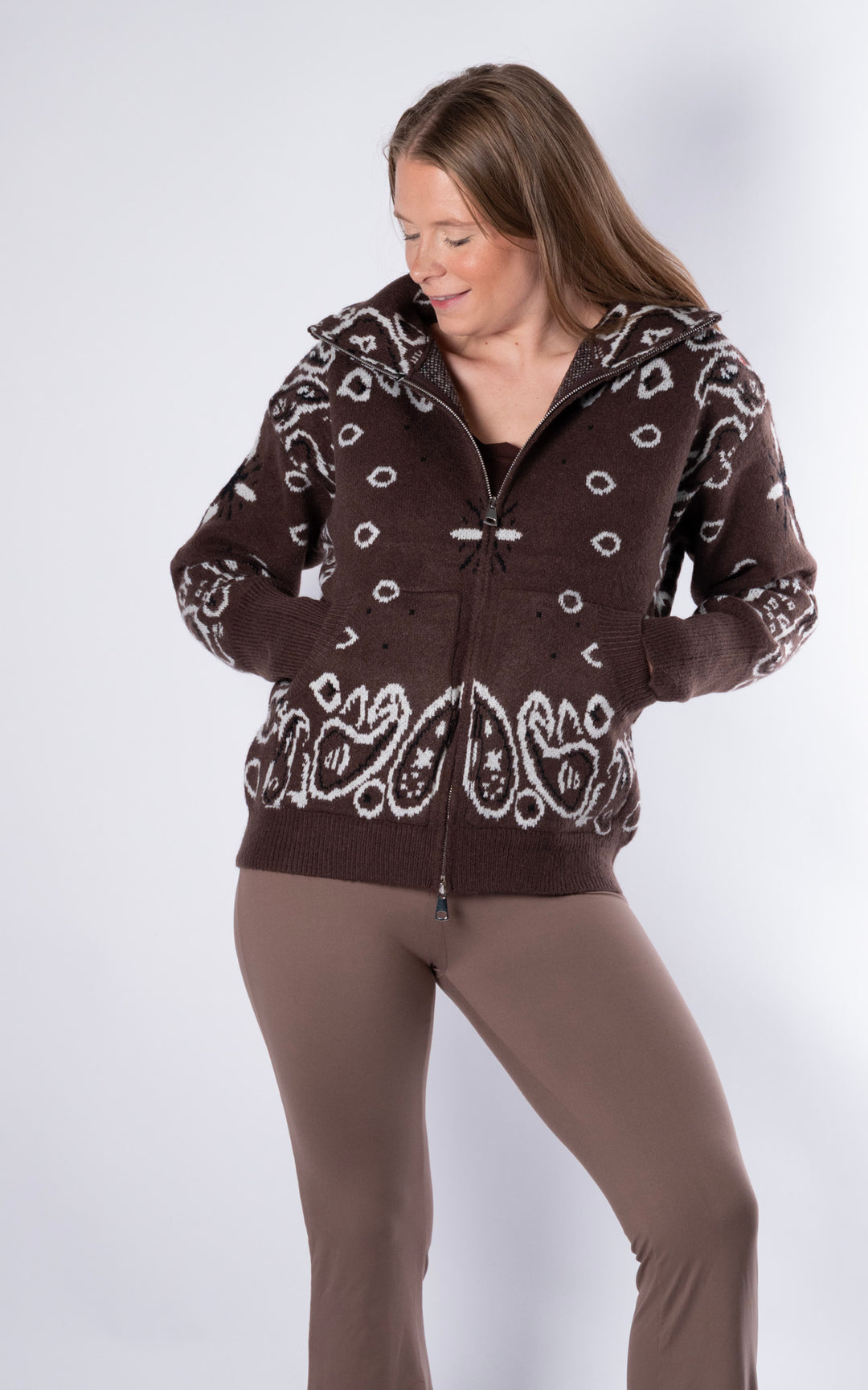 Lorna Paisley Jacket | Chocolate