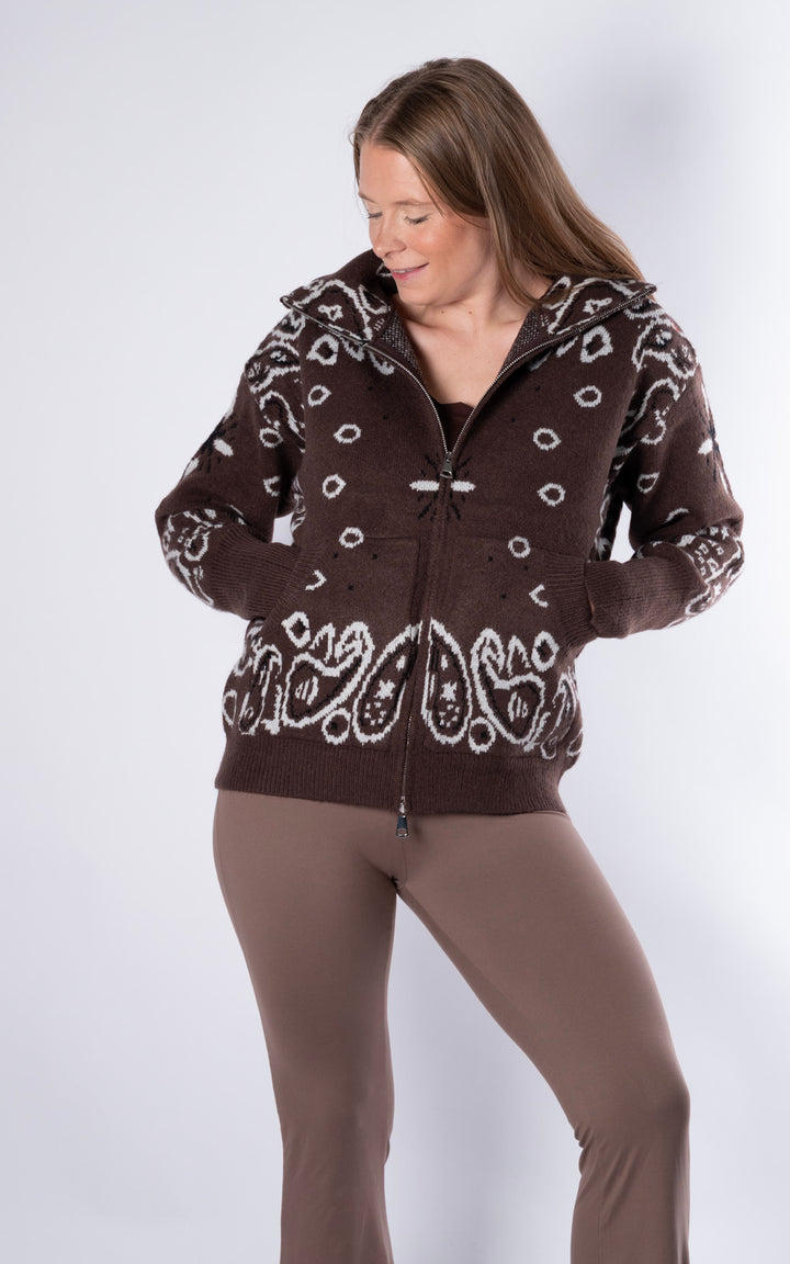 Lorna Paisley Jacket | Chocolate