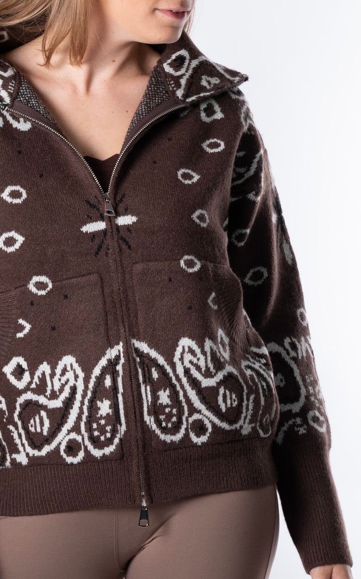 Lorna Paisley Jacket | Chocolate
