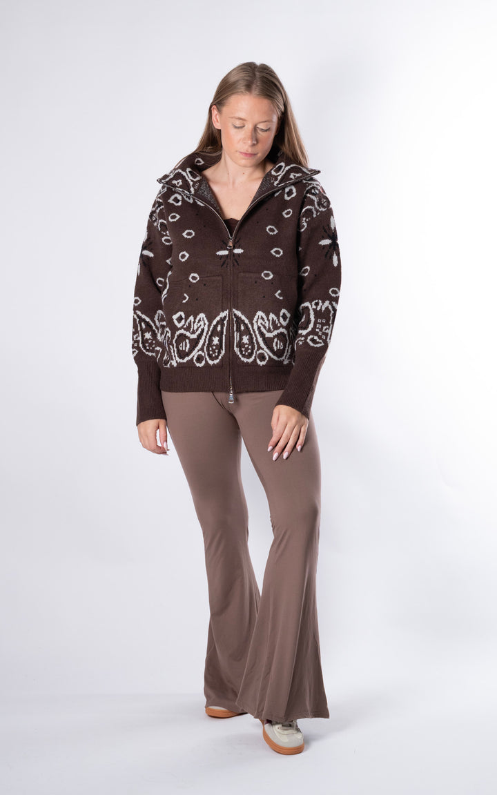 Lorna Paisley Jacket | Chocolate