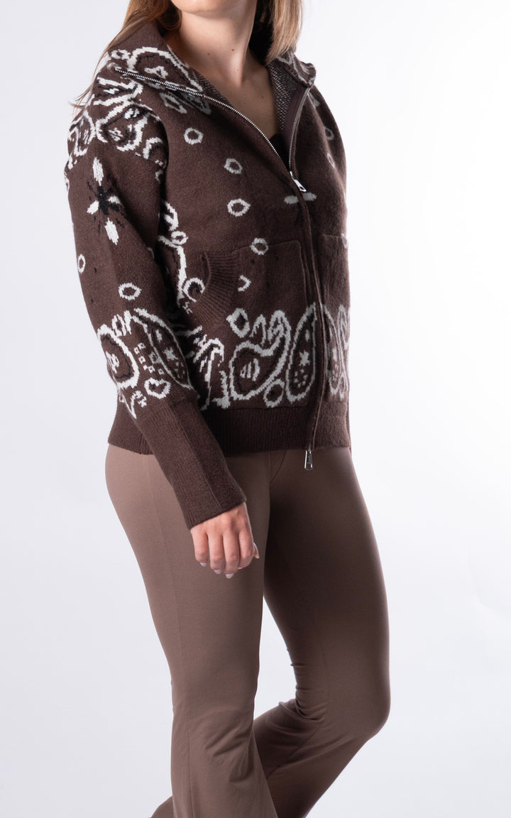Lorna Paisley Jacket | Chocolate