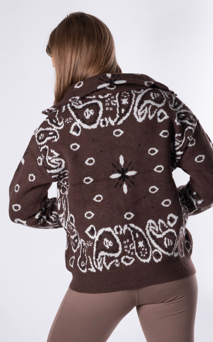 Lorna Paisley Jacket | Chocolate