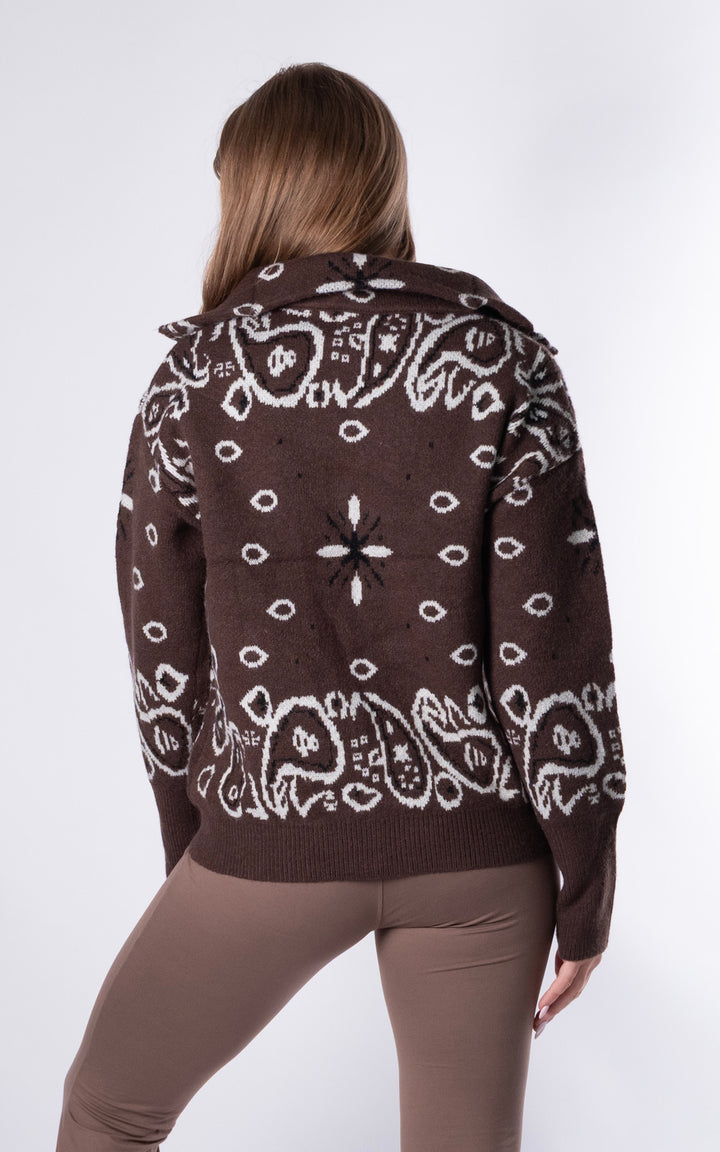 Lorna Paisley Jacket | Chocolate