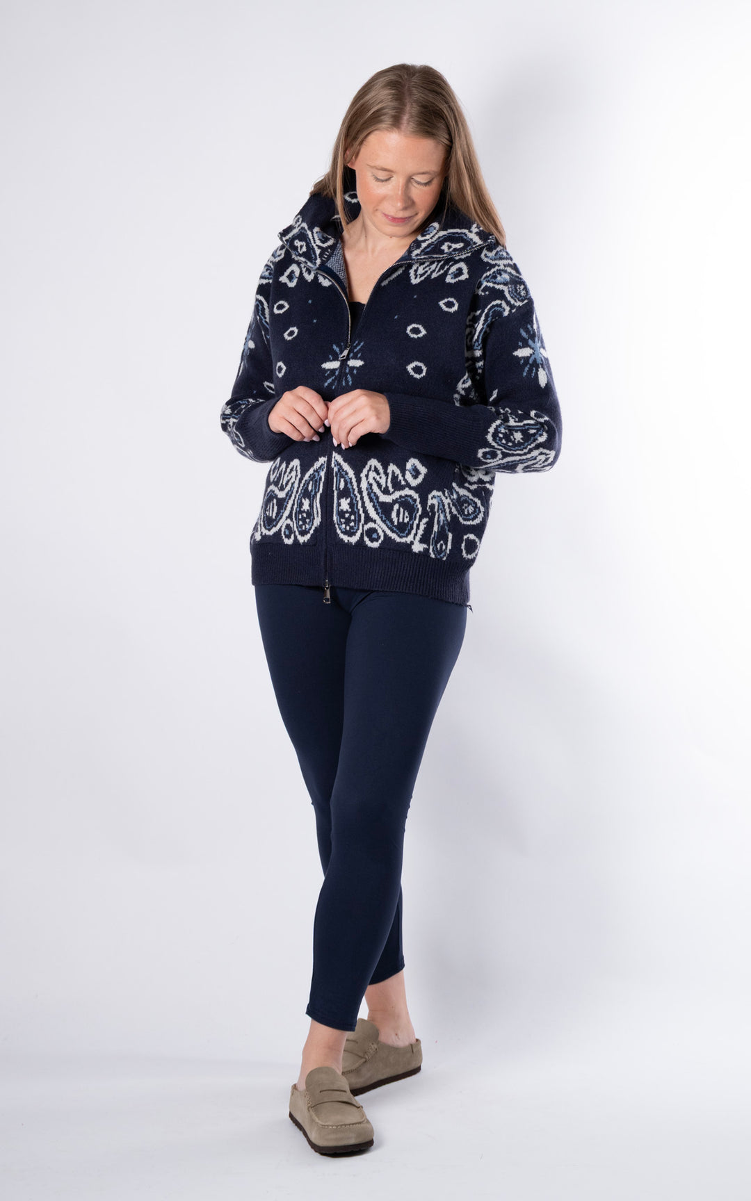 Lorna Paisley Jacket | Navy