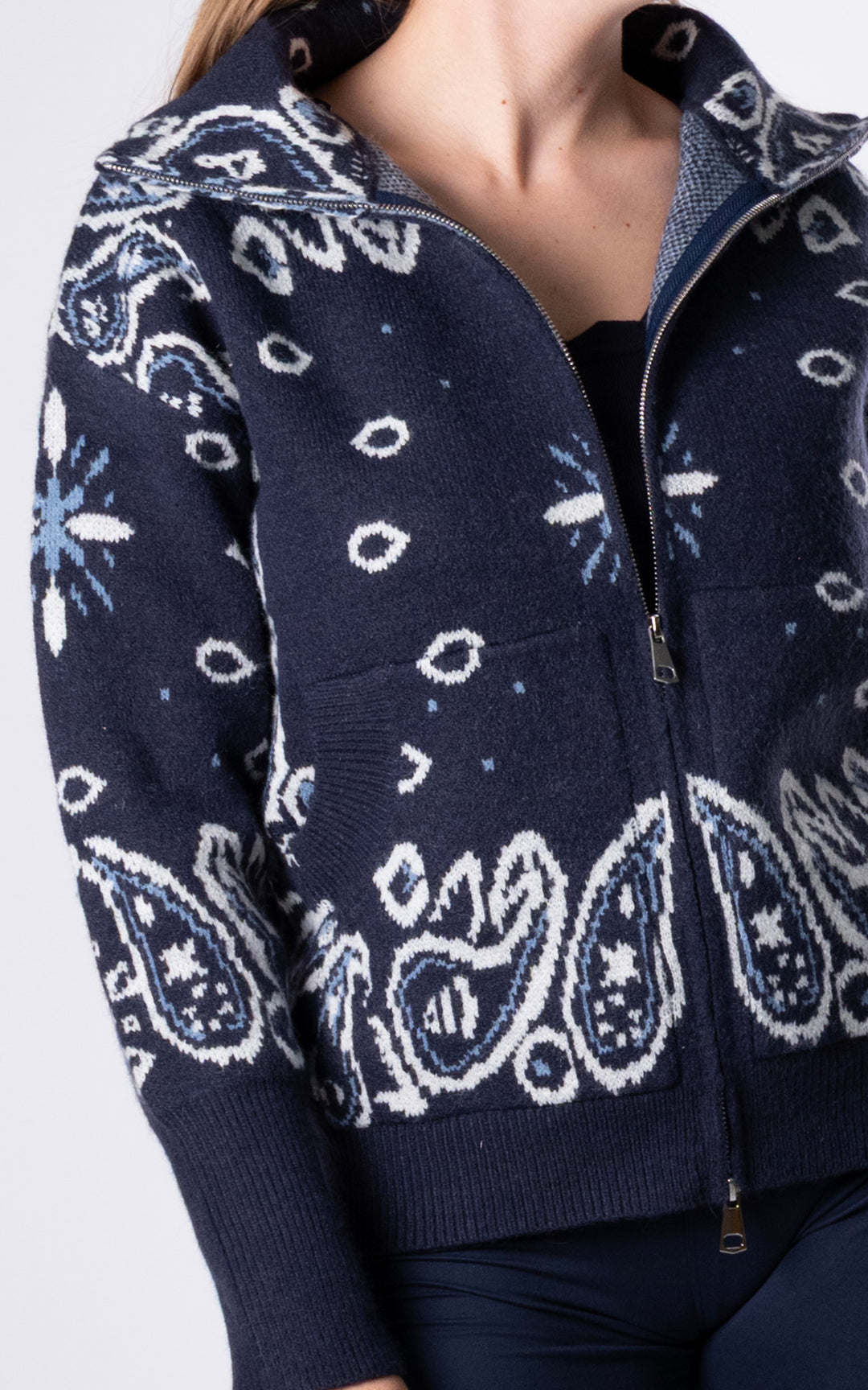 Lorna Paisley Jacket | Navy
