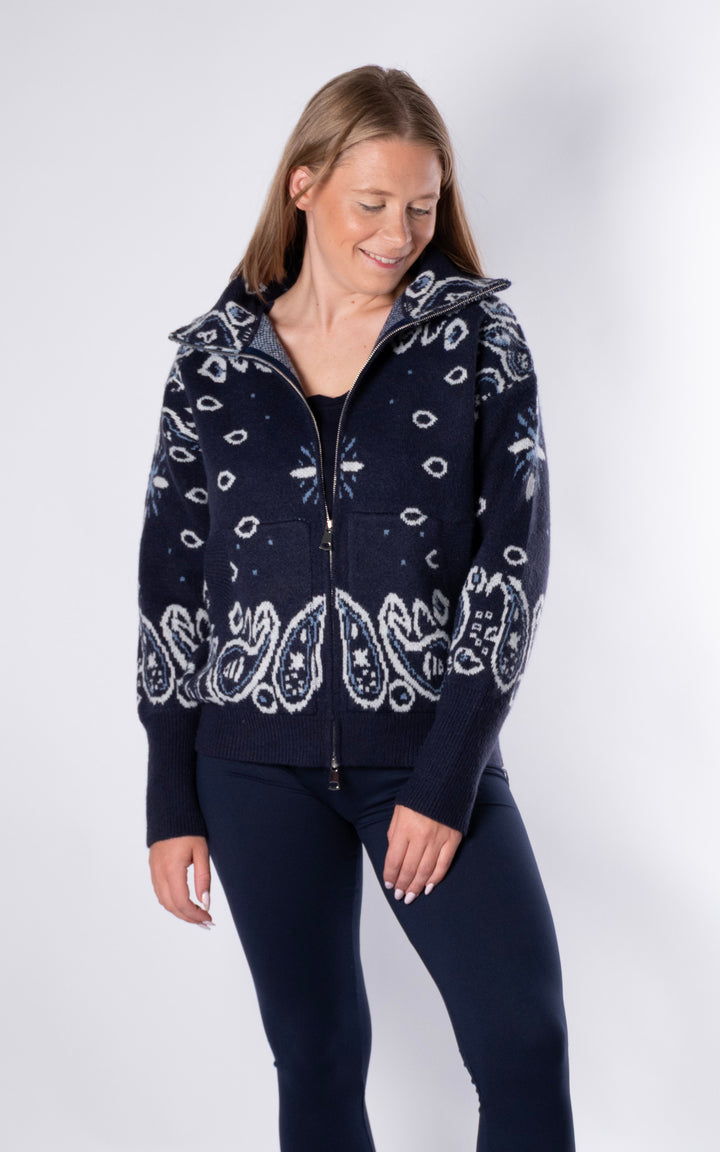 Lorna Paisley Jacket | Navy