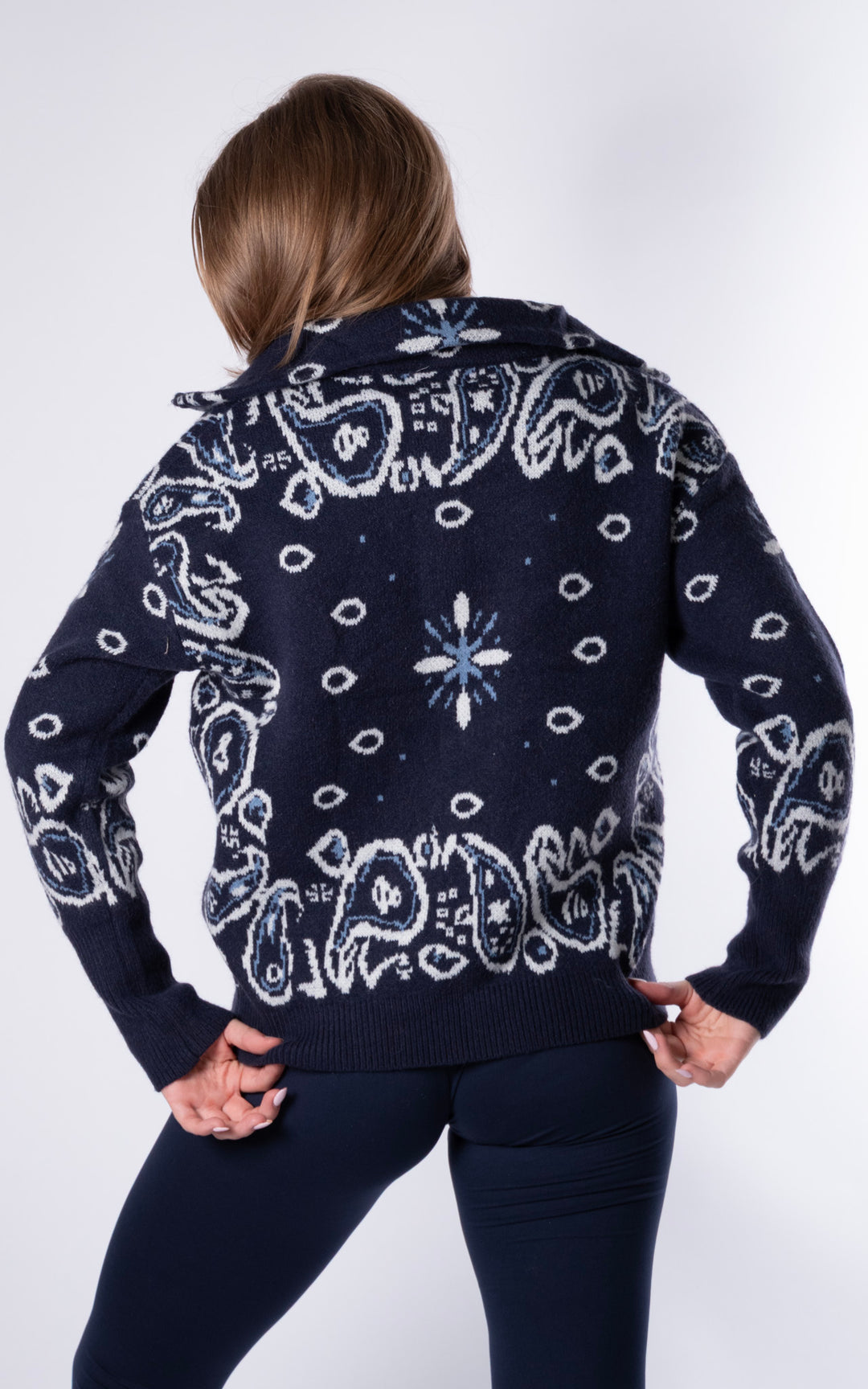 Lorna Paisley Jacket | Navy
