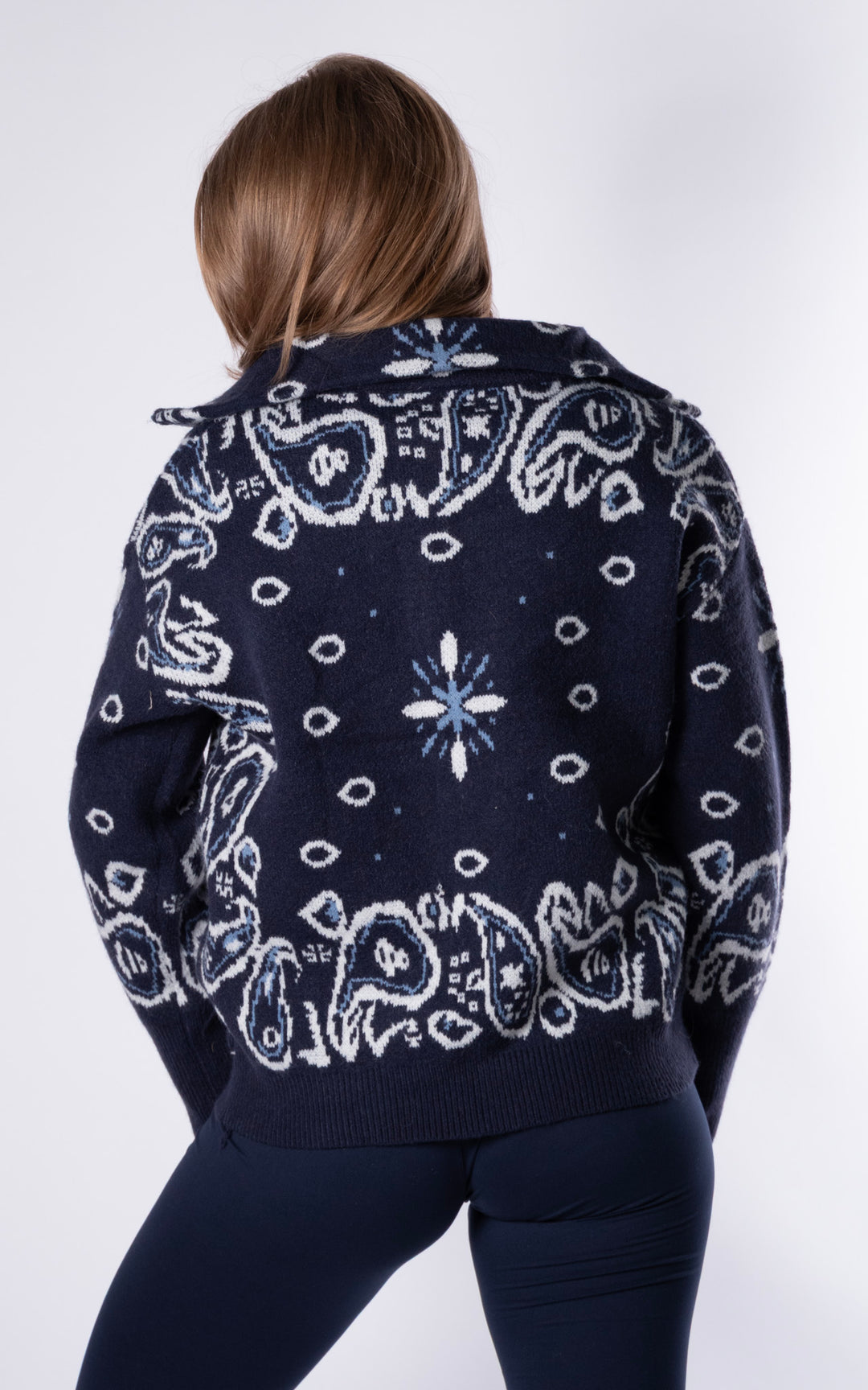 Lorna Paisley Jacket | Navy