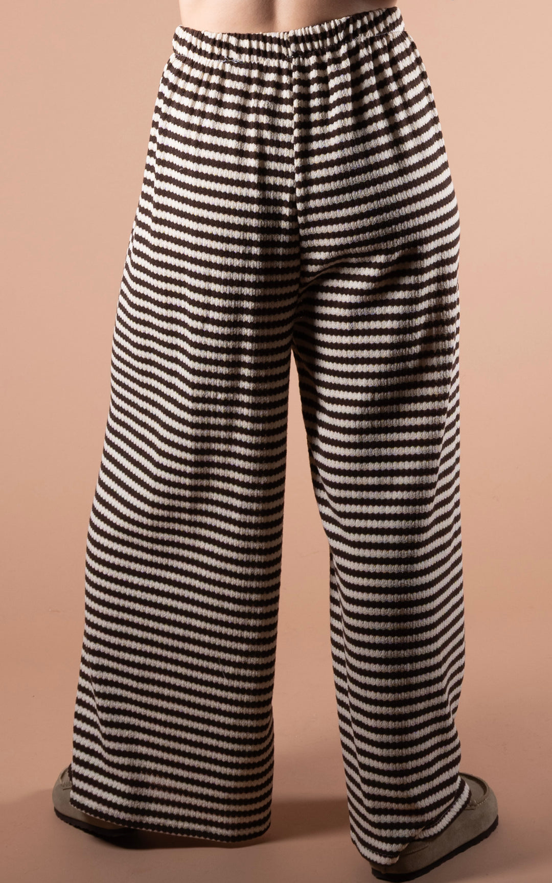 Lottie Stripe Trouser | Chocolate