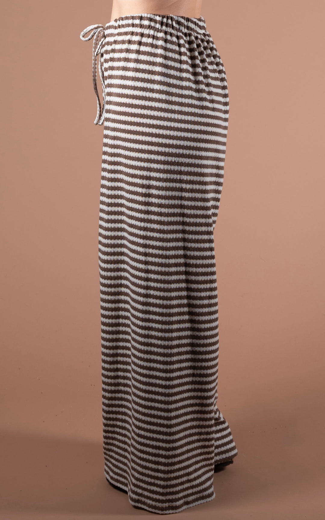 Lottie Stripe Trouser | Mocha