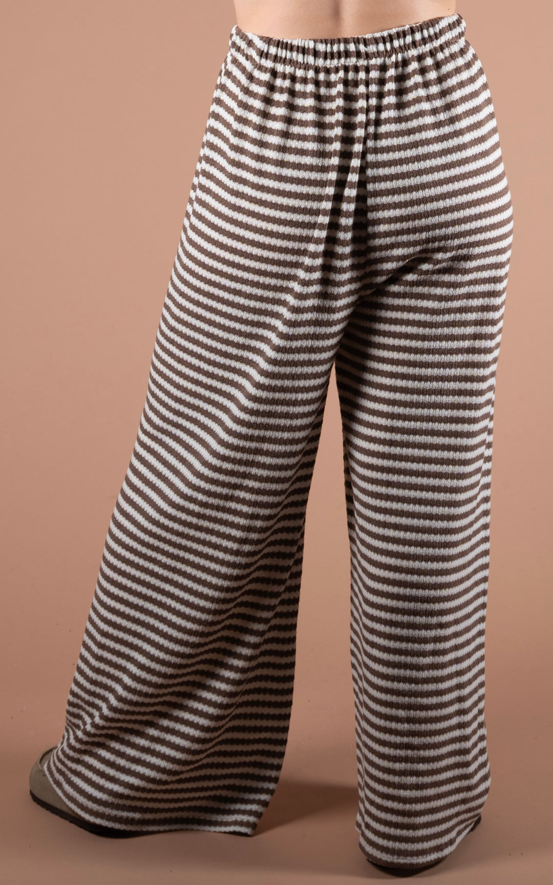 Lottie Stripe Trouser | Mocha