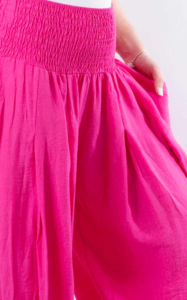 Louisa Cuff Leg Trousers | Hot Pink