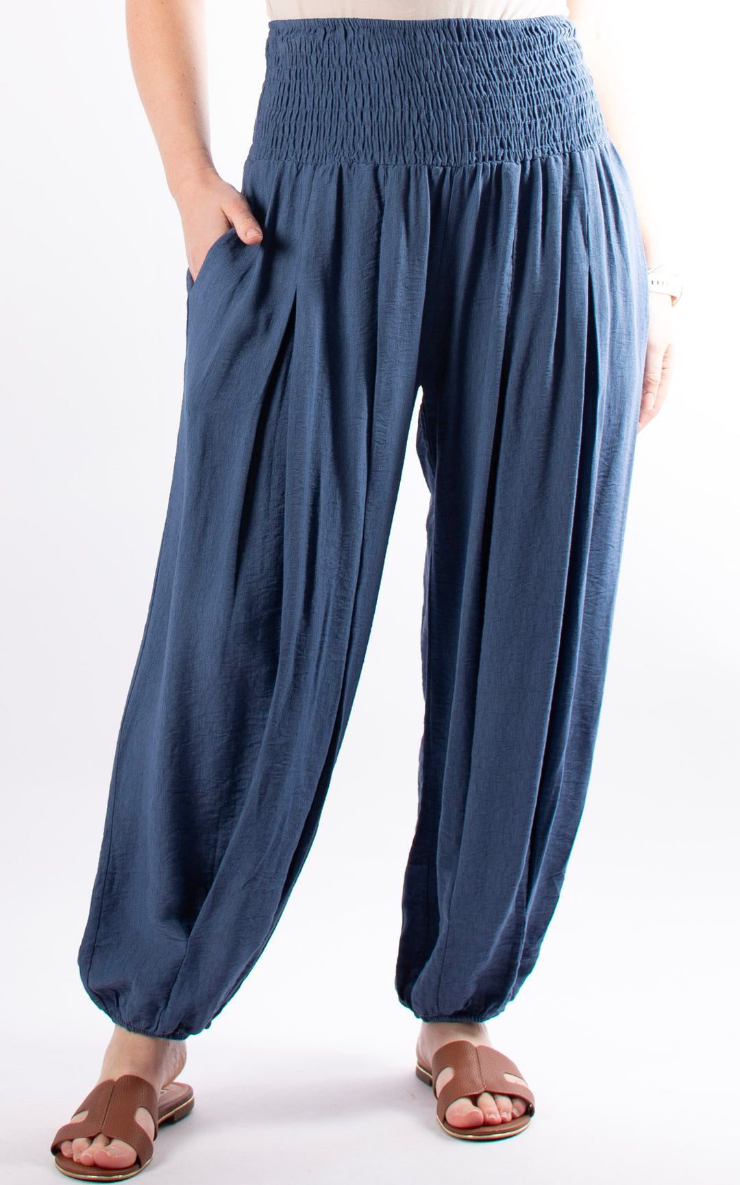 Louisa Cuff Leg Trousers | Denim