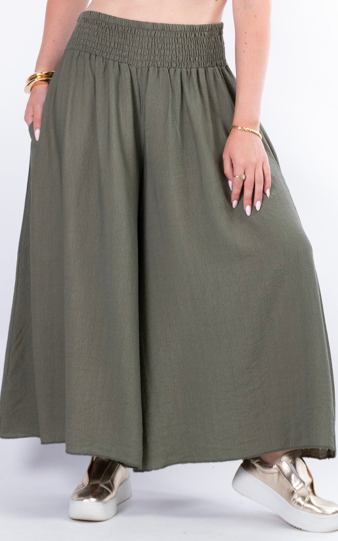 Louisa Culottes | Khaki