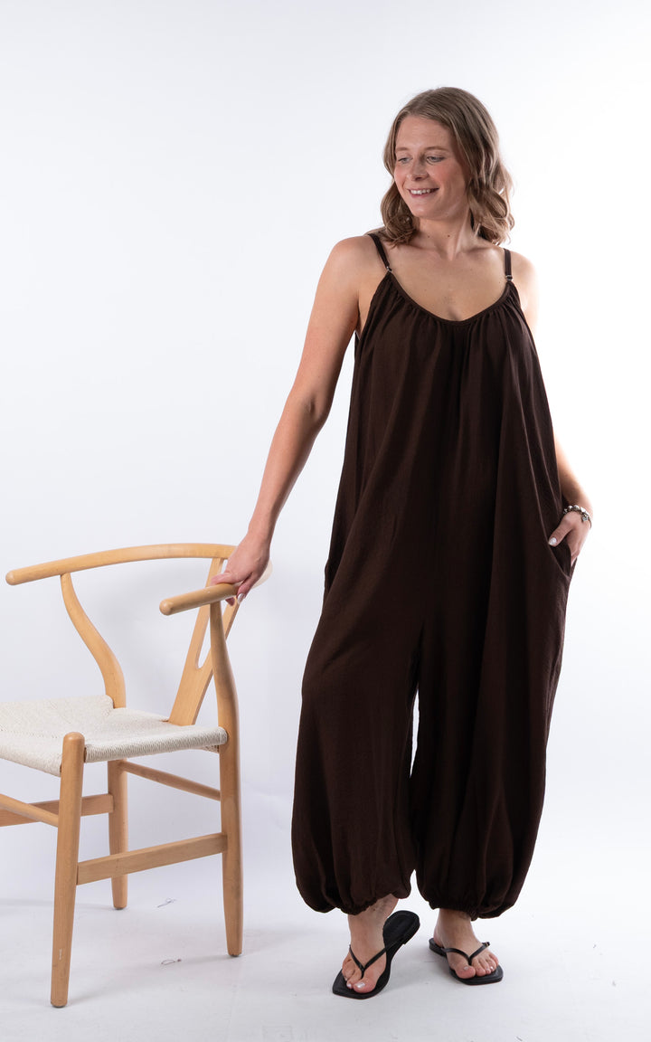Louisa Jumpsuit | Chocolate