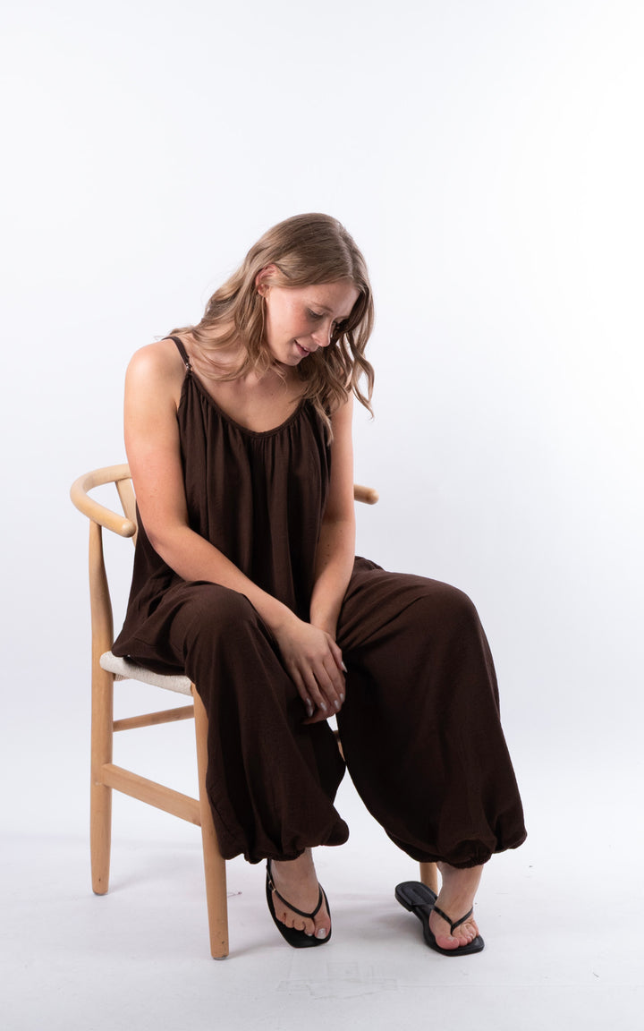 Louisa Jumpsuit | Chocolate