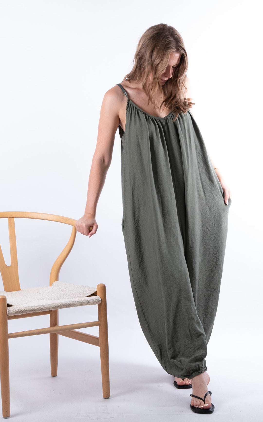 Louisa Jumpsuit | Khaki