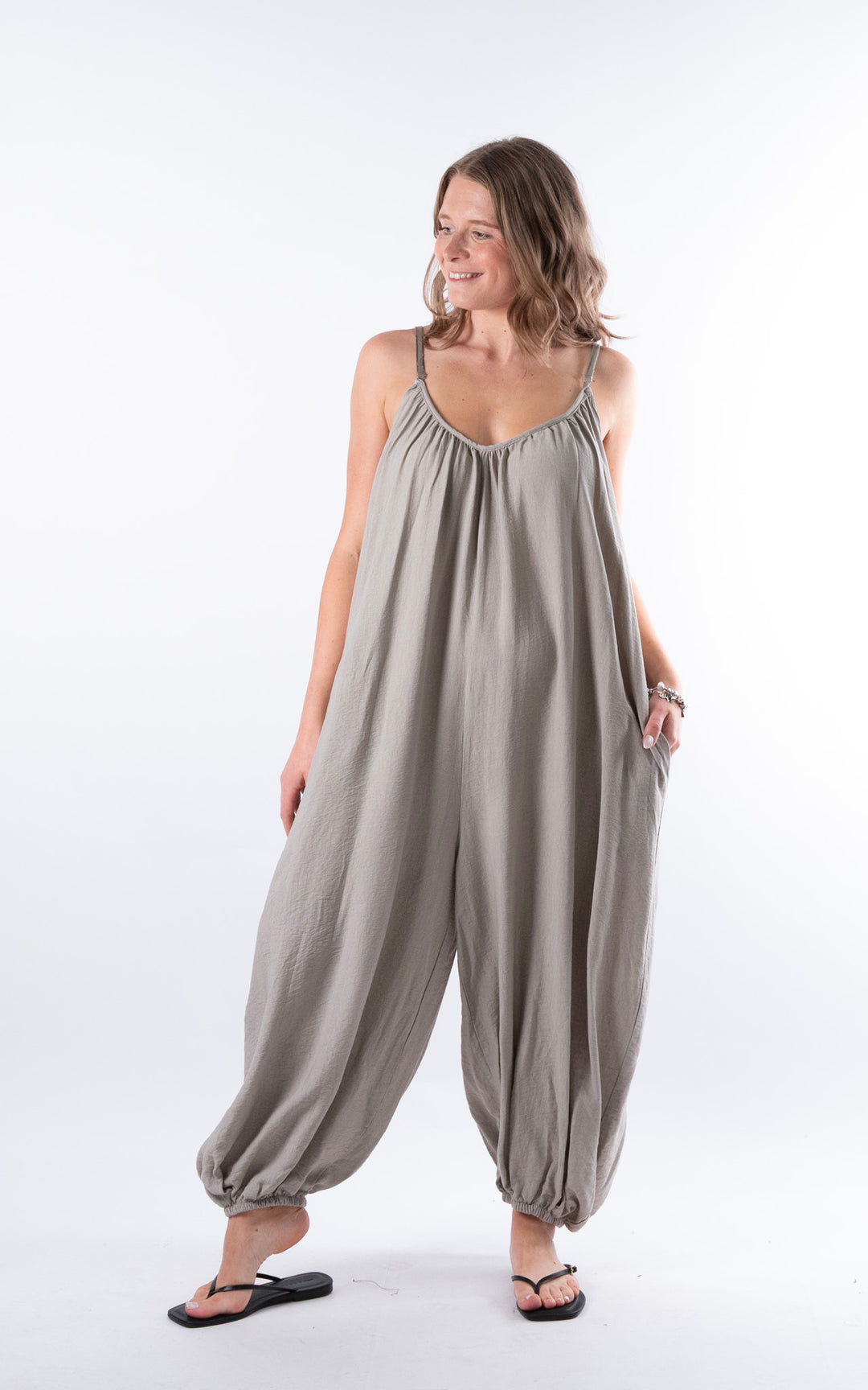 Louisa Jumpsuit | Taupe