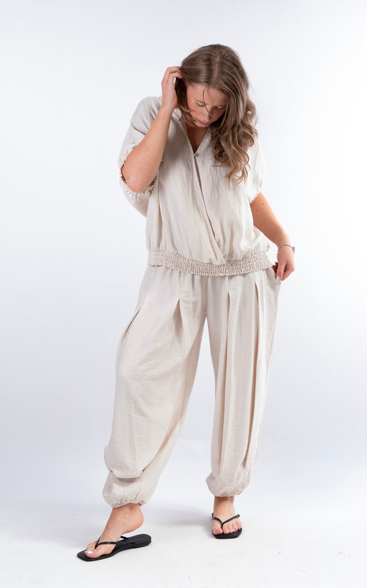 Louisa Utility Top | Beige