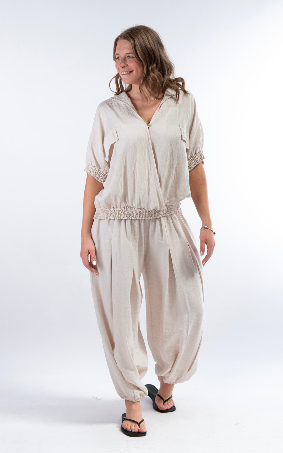 Louisa Utility Top | Beige